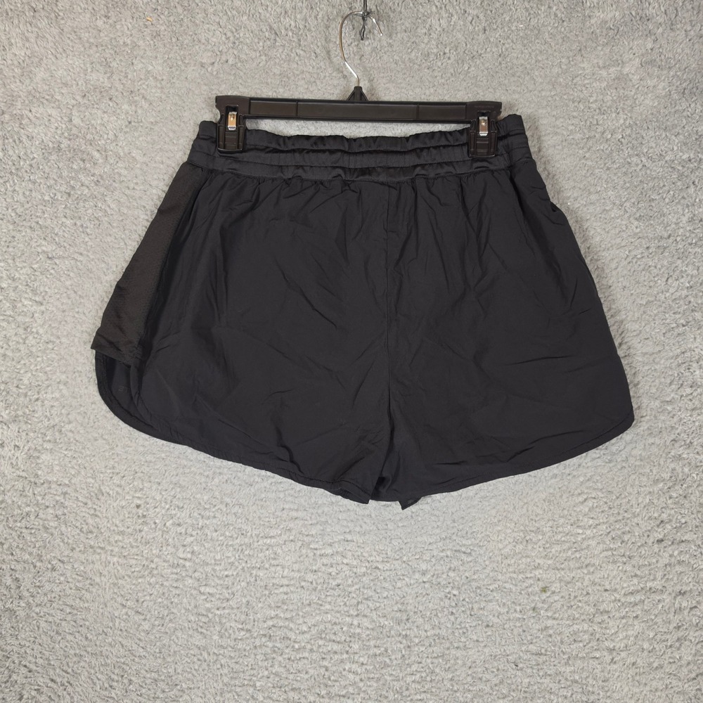 Alphalete Running Shorts Womens Medium Black Excellent Mesh Trim Drawstring - Picture 2 of 7